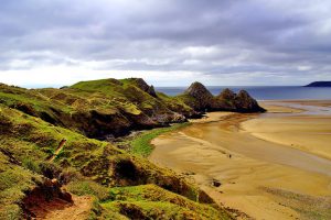 Rhossili-Bay,-Swansea,-Wales