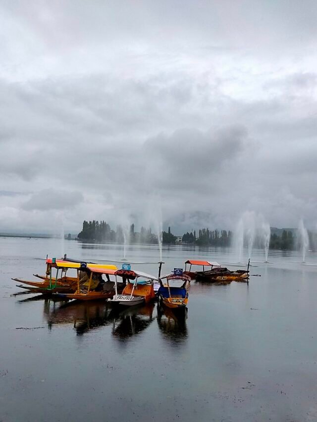dal lake in kashmir, india