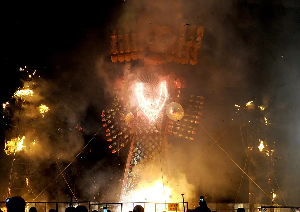 Ministry of Culture (GODL-India), GODL-India <https://data.gov.in/sites/default/files/Gazette_Notification_OGDL.pdf>, via Wikimedia Commons-Dussehra 2025
