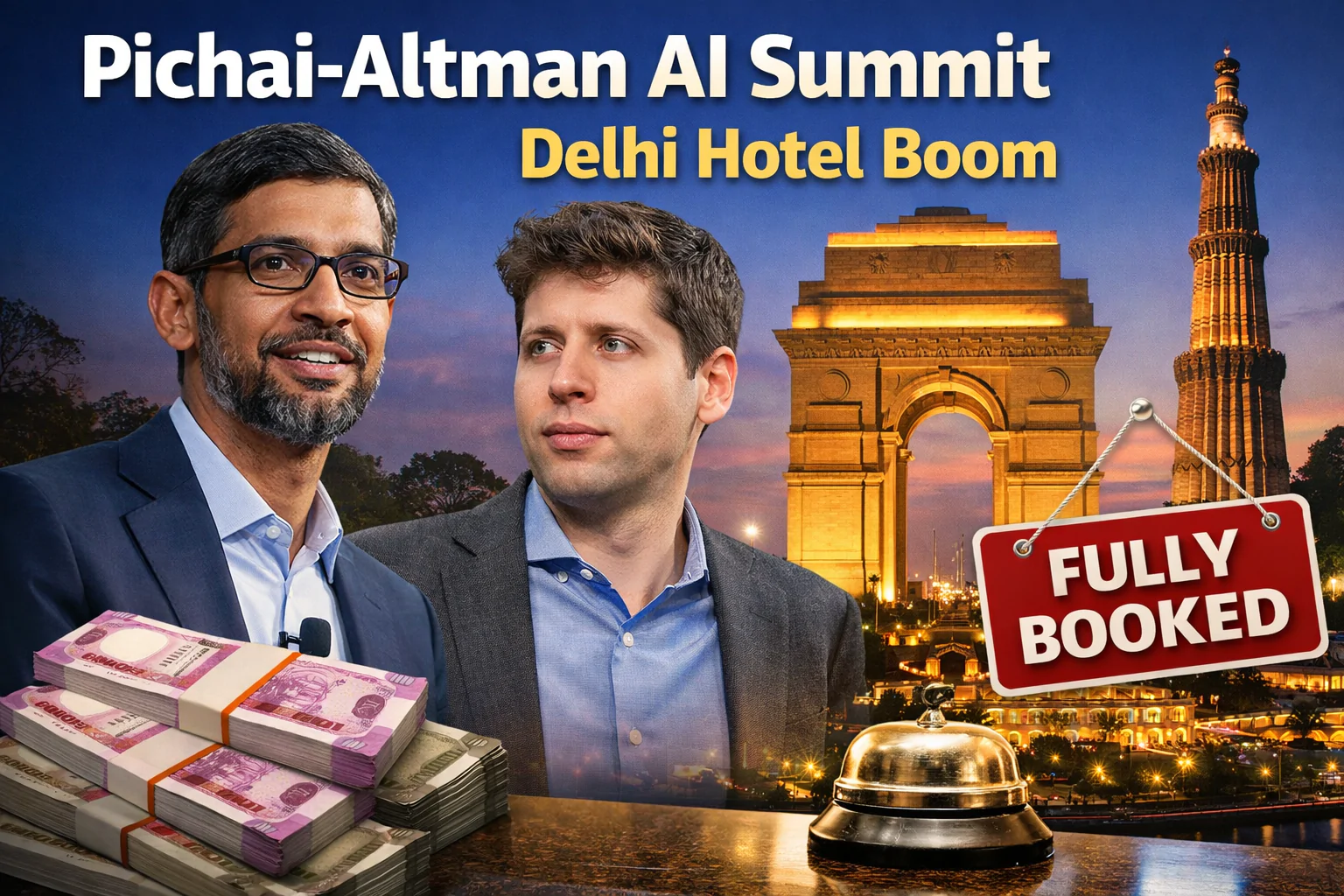 Image created by AI - Pichai-Altman AI Summit