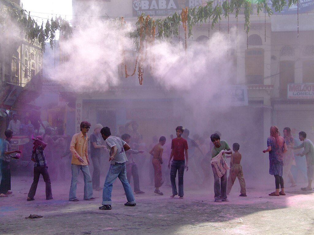 https://www.flickr.com/photos/judepics/, CC BY 2.0 <https://creativecommons.org/licenses/by/2.0>, via Wikimedia Commons-Holi in India