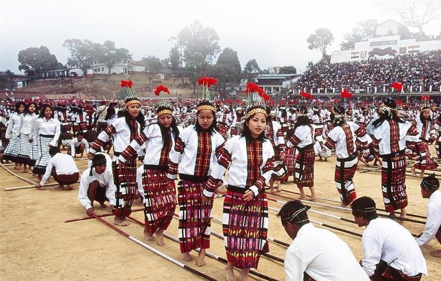 Mizo Tribe, Cheraw Dance, Anthurium Festival