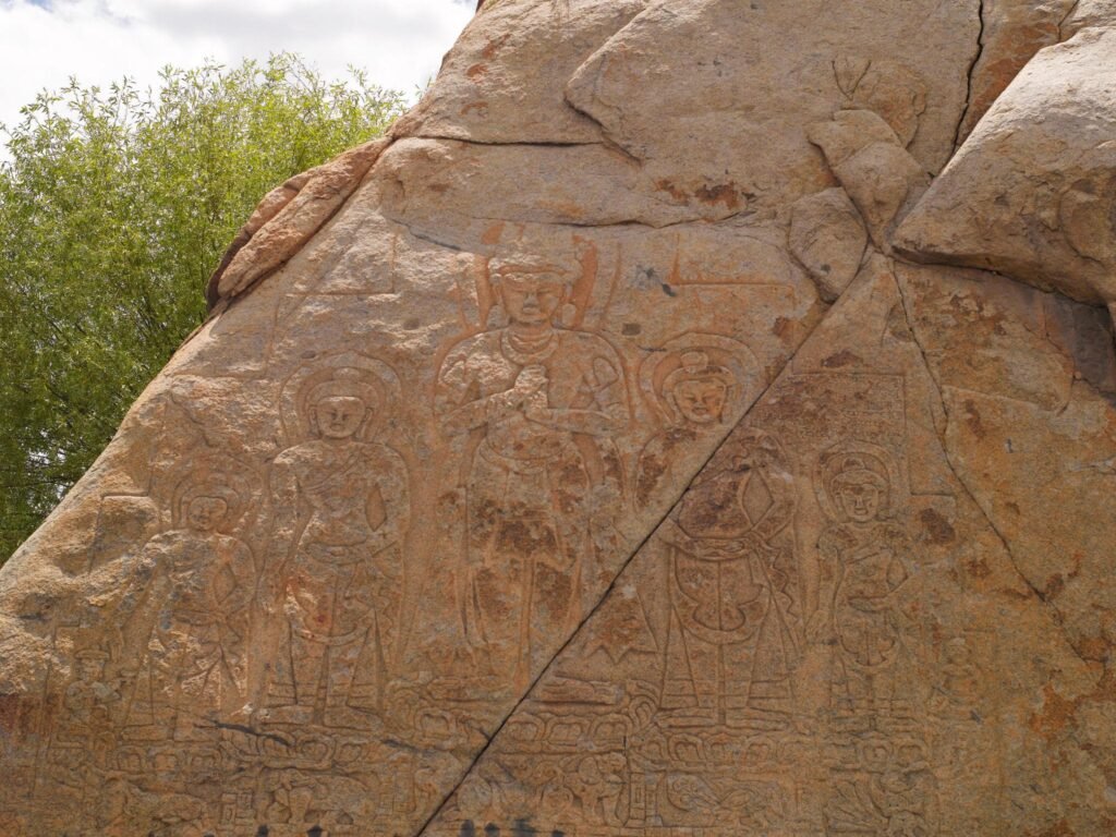 Rigsum Gonbo Rock Carvings at Diggar- Ladakh Protected Monuments